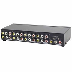 E-SDS 8-Way AV Switch RCA Switcher 8 in 1 Out Composite Video L/R Audio Selector