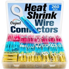 Easy-to-Use 260-Pc Heat Shrink Wire Connector Assortment – 9001 Certified