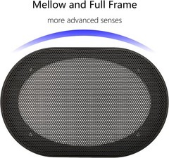 Speaker Grill Covers – 2Pcs Set, ABS/Metal, Black