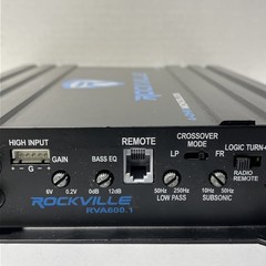 Rockville RVA600.1 Stereo Amplifier 1200W Peak 4 Ohms Mono Block Speaker Sub