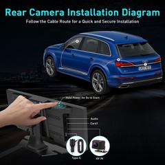 11.26″ Car Stereo Wireless Apple CarPlay Android Auto FM Touch Screen Radio DVR
