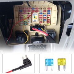 Fuse TAP Adapter Kit 12V 15 Amp 20Amp Car Add-a-circuit Mini ATM APM Blade LOT