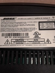 BOSE Wave Music System IV AM/FM Radio/CD Player Black w/Remote Read Description