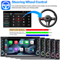 Apple CarPlay For Toyota DVD Player Android Auto Car Stereo Radio GPS BT AM FM