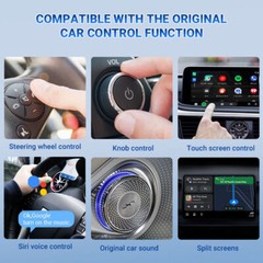 8GB+128GB Wireless Auto Adapter GPS Smart AI Box Carplay Plug and Play