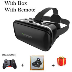 Shinecon VR Glasses 3D Virtual Reality Headset Devices Viar Helmet Goggle Lenses