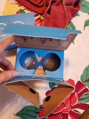 Google Fiber Cardboard Virtual Reality VR Viewer 3D Glasses Mobile for Phone