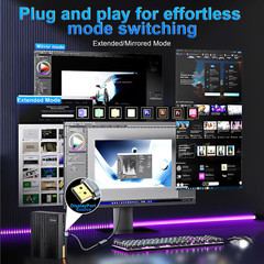 8K Displayport 1.4 to HDMI 2.1 Adapter 8K 60Hz / 4K 120Hz Unidirectional DP