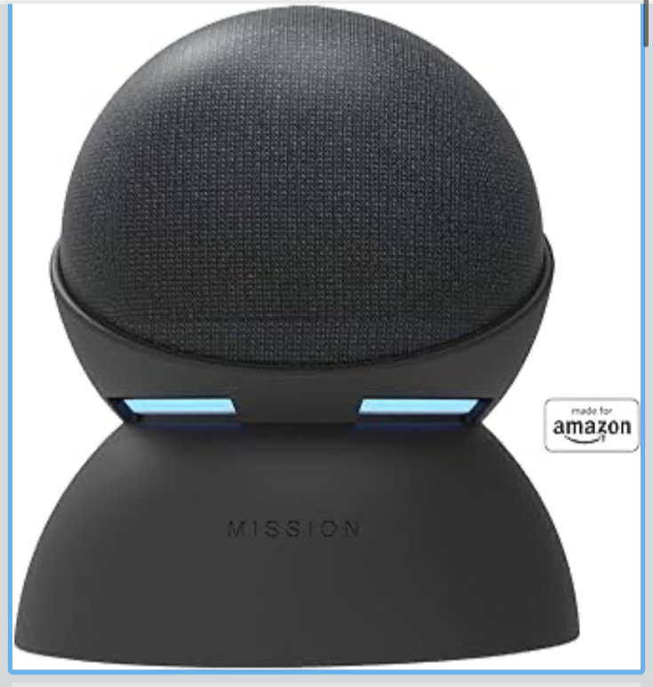 NEW Mission Portable BATTERY BASE Made for Amazon ECHO DOT 4th Generation
