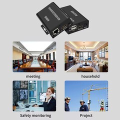 1080P 60M USB KVM Extender Hub Over Rj45 Ethernet Cable Video ConverterTP
