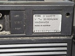 Vintage Magnavox D8330 Super Tandem Dual Cassette Radio Portable Stereo Boombox