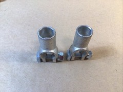 Positive & Negative 4/0 AWG Straight Barrel Top Post Battery Terminal Cable Ends