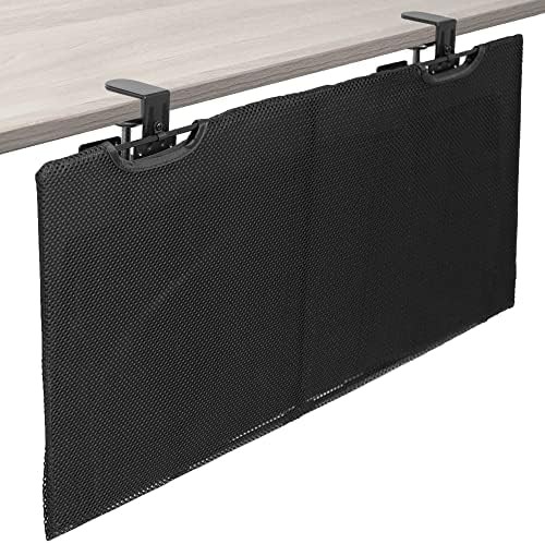 Clamp-On Cable Sleeve for Desk Privacy and Organization