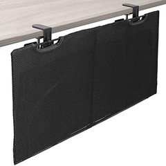 Clamp-On Cable Sleeve for Desk Privacy and Organization