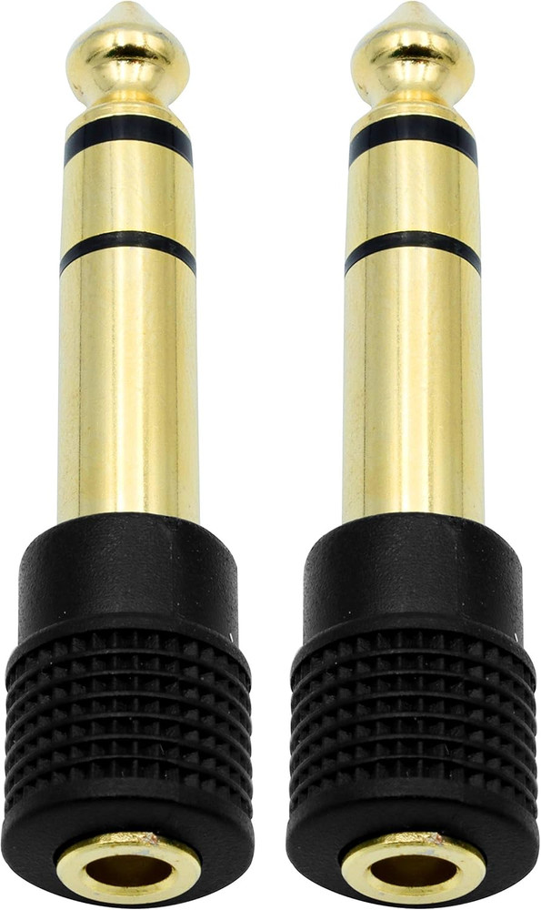 Audio Adapter 6.35Mm Male to 3.5Mm Female Stereo Headphone Connector