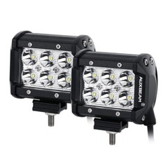 2x 4INCH 18W LED Work Light Bar Spot Pods Offroad Fog Lamp 4WD Pickup ATV Truck