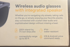 Wear iQ Wireless Smart Sunglass Bluetooth UV400 Polarized Lens Black Matte NIB