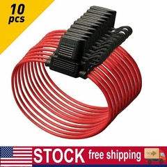10 PACKS 10 GAUGE ATC FUSE HOLDER IN-LINE AWG WIRE COPPER 12 VOLT POWER BLADE