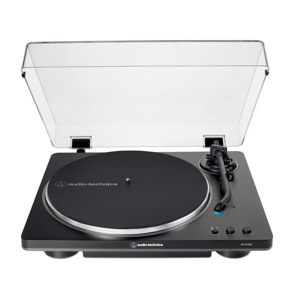 Audio-Technica Fully Automatic Belt-Drive Turntable (Black/Grey) *ATLP70XBG