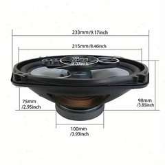 6X9 In 800-1000W 5-Way Car HiFi Coaxial Speaker Car Door Stereo Speakers Pair