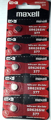 5 PACK MAXELL 377 SR626SW SR626 SILVER OXIDE (GOOD EXP 12/30) FREE SHIPPING