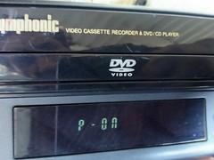 Symphonic WF802 or WF803 DVD/VCR combo unit designed for playing tapes and discs