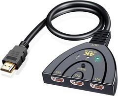 3 Port HDMI Splitter Cable 1080P Switch Switcher HUB Adapter for HDTV PS4 Xbox