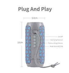 Bluetooth Wireless Portable Speaker Waterproof Stereo Bass USB TF FM Radio Loud