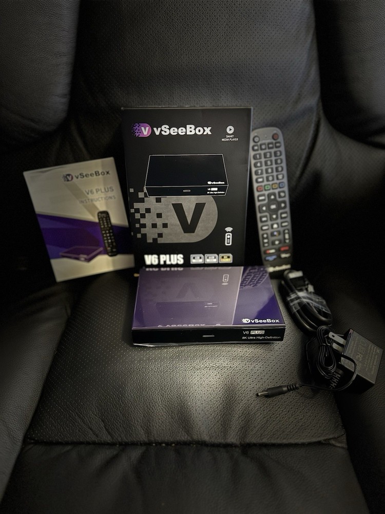 vSeeBox V6 Plus 8K Android 14 64GB Media Box w/ Remote (Split-Screen Feature)