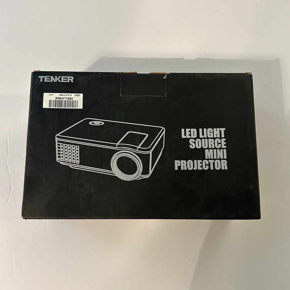 NIB Tenker Mini LED Light Soucre Video Projector 1080p Brand New In Box