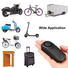 113dB Bike Alarm Wireless Vibration Motion Sensor Waterproof Motorcycle Alarm…