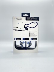 Polaroid Behind The Neck PHP800 Sport Headphones With Built-In Mic – Blue – New
