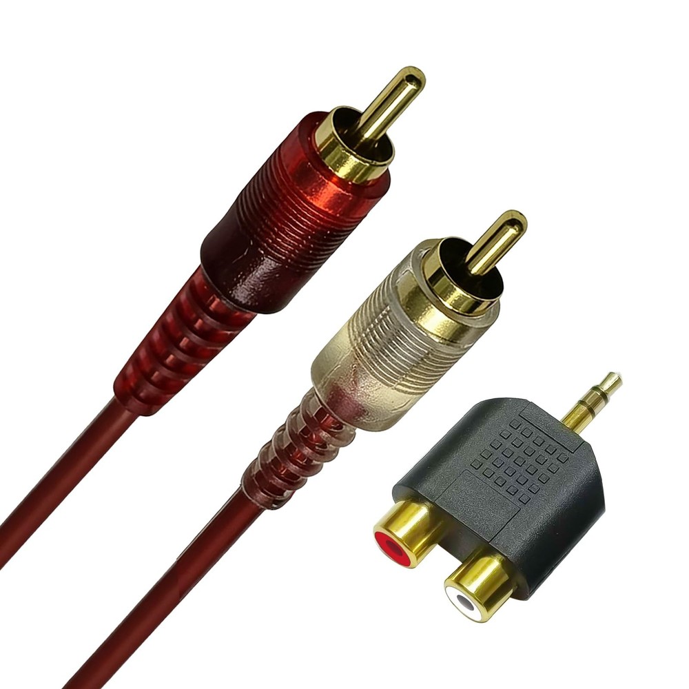 RCA Cable Male To Male 2RCA Audio Component Interconnect Cable Lead Wire