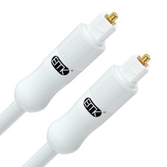 24K Gold-Plated Optical Audio Cable [10Ft/3M] – Digital Toslink SPDIF Cable Comp