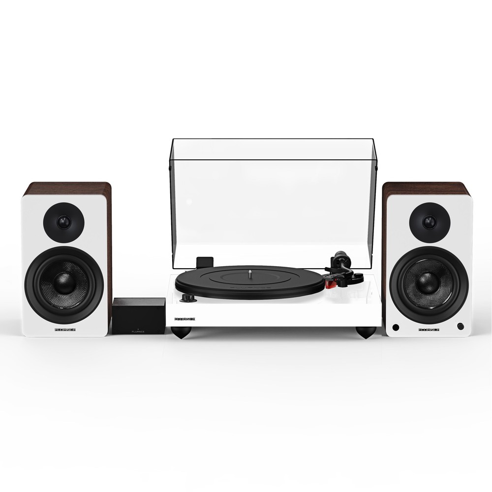 Fluance RT83 Vinyl Turntable, PA10 Preamp, Ai41 Powered 5″ Bookshelf Speakers
