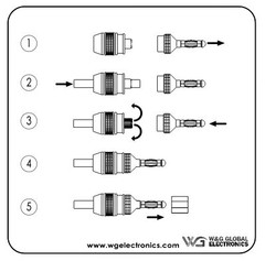 Wg008 24k Gold Safety Speaker Connector Banana Plugs For Speaker Wire Wall Plate
