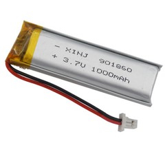 3.7V 1000mAh 3.7Wh Rechargeable Li-Polymer Li Lipo Battery 901860 JST Connector
