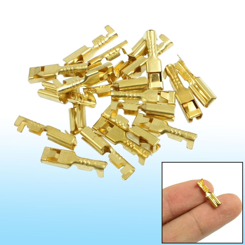 20 x Female Spade Cable Wire Terminals for 2.8mm Connectors