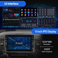 9″ 4+64G Apple CarPlay Double 2 DIN Car Stereo Radio Android GPS Head Unit SWC