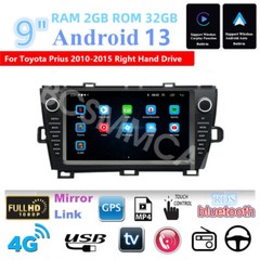 Car Multimedia Player 9in USB FM Head Unit 2+32G Fit For Toyota Prius 2010-2015