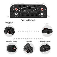Taramps TS 1200X4 2 Ohms Class D Amplifier 4 Channels 300 Watts RMS Car Audio