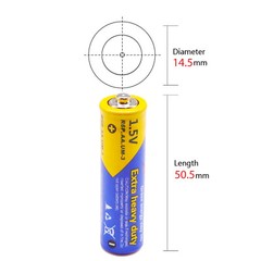 40pcs AA Batteries Double A 1.5V PC1500 EN91 R6P Zinc-Carbon EXP.12/2025