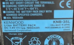 Lot Of 8 Kenwood Radio Walkie Talkie KNB-55L Battery Packs 1 KNB-35L 1 KNB-57L