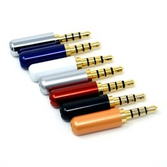 Lot 3.5mm (4 Pole) Male Repair headphone Jack Plug Metal Audio Soldering