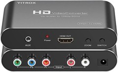 Component to HDMIConverter Upscaler Scaler YPbPr to HDMI Converter Support 1080P