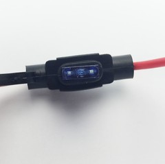 In-Line Car Fuse Holder ATM Blade Mini Fuse 16AWG cable 12/24/32V 25A Waterproof