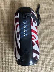 Custom Bluetooth Speaker Tribal Red White Black Polynesian Design W/Hand Strap