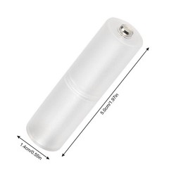 Coliao 10pcs AAA to AA Battery Adapter Clear