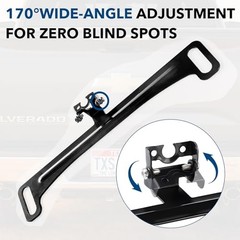 Universal Stainless Steel Backup Camera Mount – 170° Adjustable 2026 Upgraded