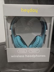 Heyday Wireless Headphones Bluetooth Up to 40 Hours Playback Blue Over-Ear